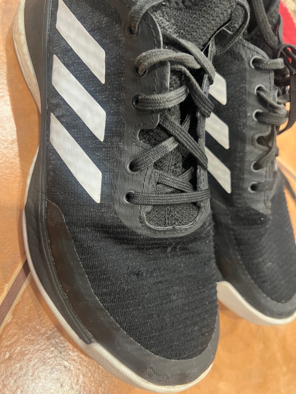 adidas Black Sneakers with White Three-Stripes
